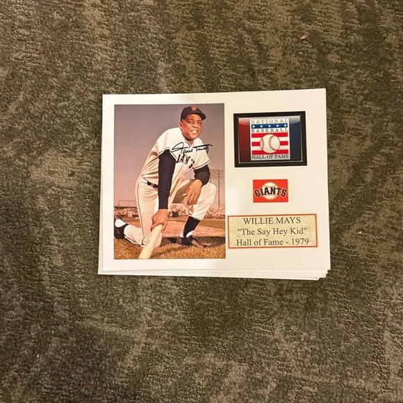 San Francisco giants Willie Mays autographed photo - Picture 1 of 1